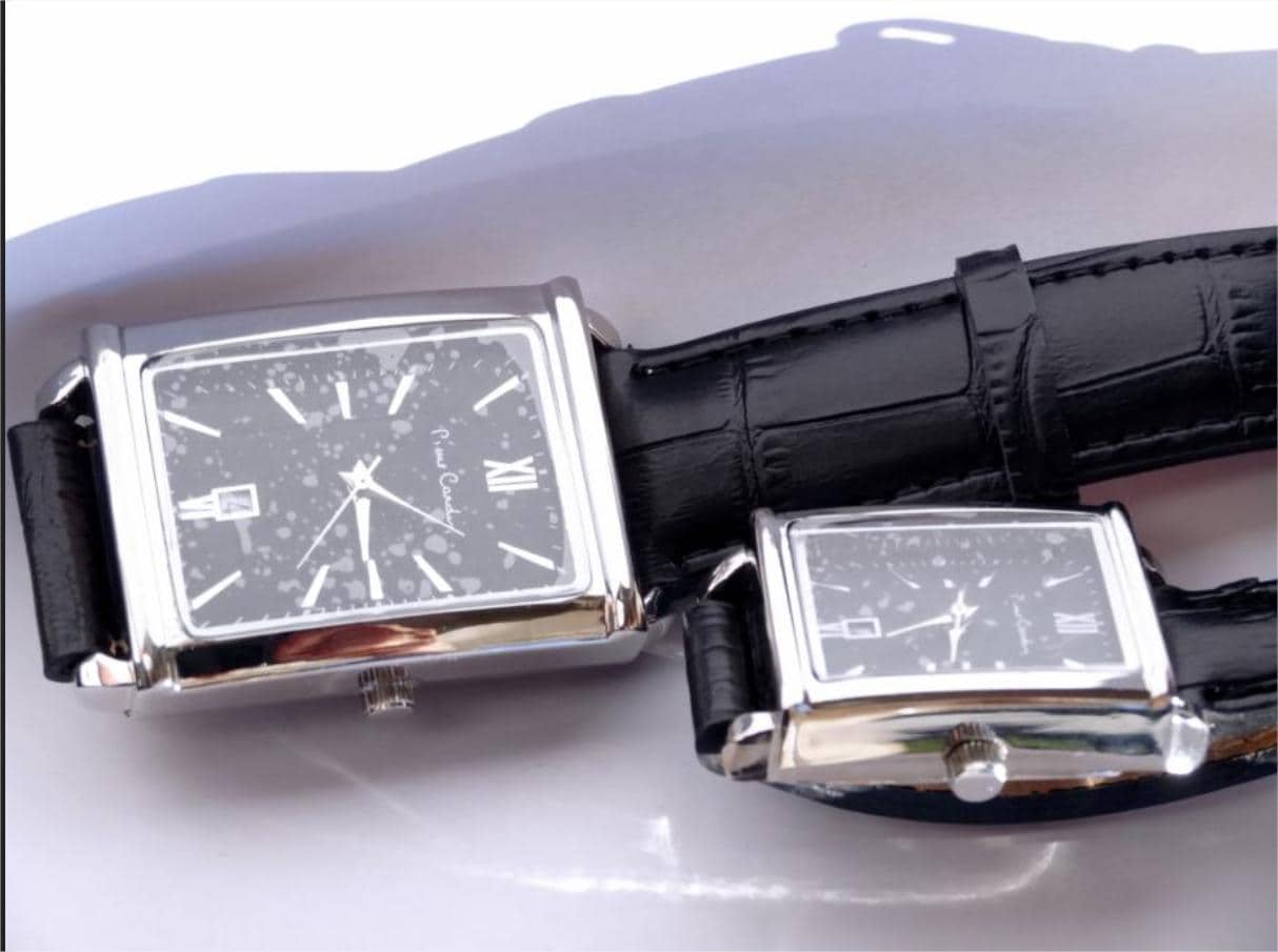 Pierre Cardin women\'s Vintage watch with a black leather strap Black Pierre Cardin Genuine Leather Ladies Wrist Watch - Etsy main image 3