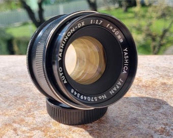 Yashica Yashinon DX 50mm F/1.7 (1:1.7) Lens + Vivitar Skylight