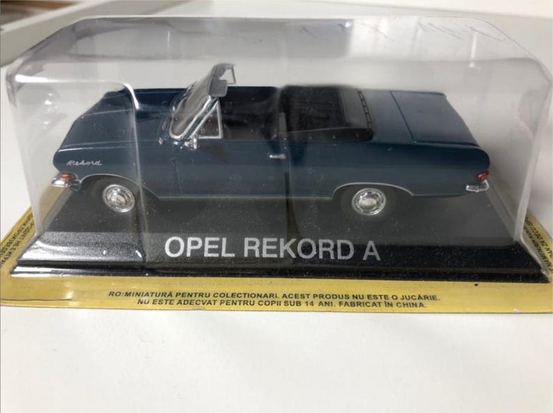 Paradcar 1/43 - Opel Rekord A Cabriolet Blau