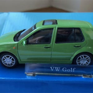 Volkswagen VW Golf Mk4 Cararama - Modelo a escala 1/43 - Verde - Modelo de colección en metal fundido a presión - Caja original - Vintage