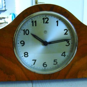 Junghans Wooden Table Clock - Made in Germany 1960 - RARE - 50x11x19cm/19.7x4.3x7.5in - Working Condition - Vintage