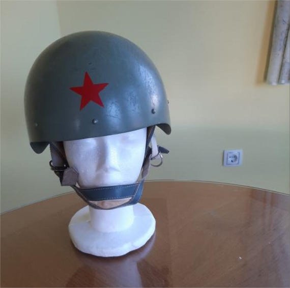 Cold War Yugoslav National Army Paratrooper Helmet - Yugoslav