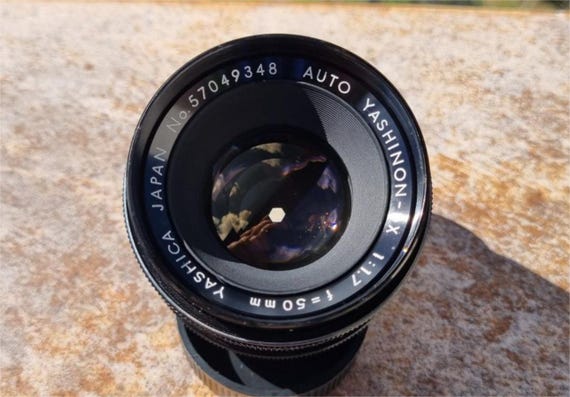 Yashica Yashinon DX 50mm F/1.7 (1:1.7) Lens + Vivitar Skylight