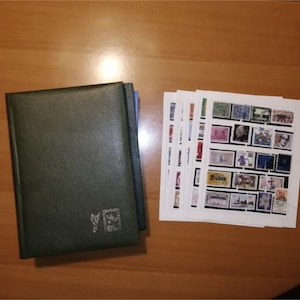 Colección de sellos postales alemanes de gran tamaño, década de 1940-1990, tapa blanda, álbum Leuchtturm, catálogo, Berlín, Bayern, BRD, DDR, tema, 1400 unidades.