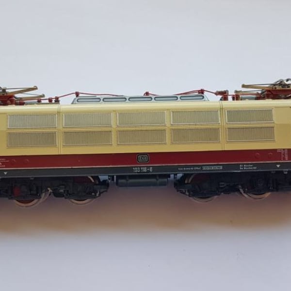 Model Electric Locomotive Train Fleischmann BR 103 4375 E-Lok Series 103-118-6 DB H0 1:87