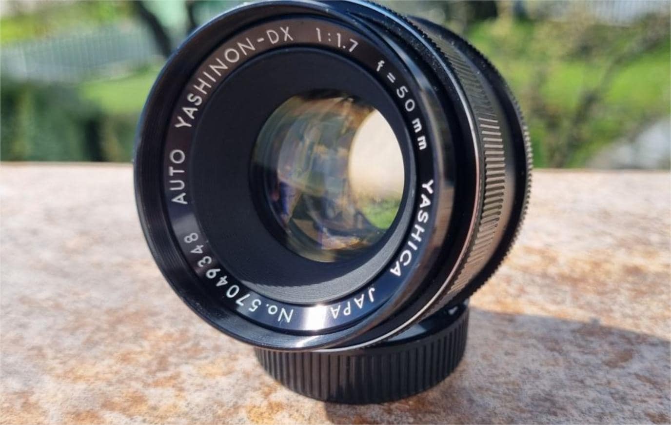 Yashica Yashinon DX 50mm F/1.7 (1:1.7) Lens + Vivitar Skylight