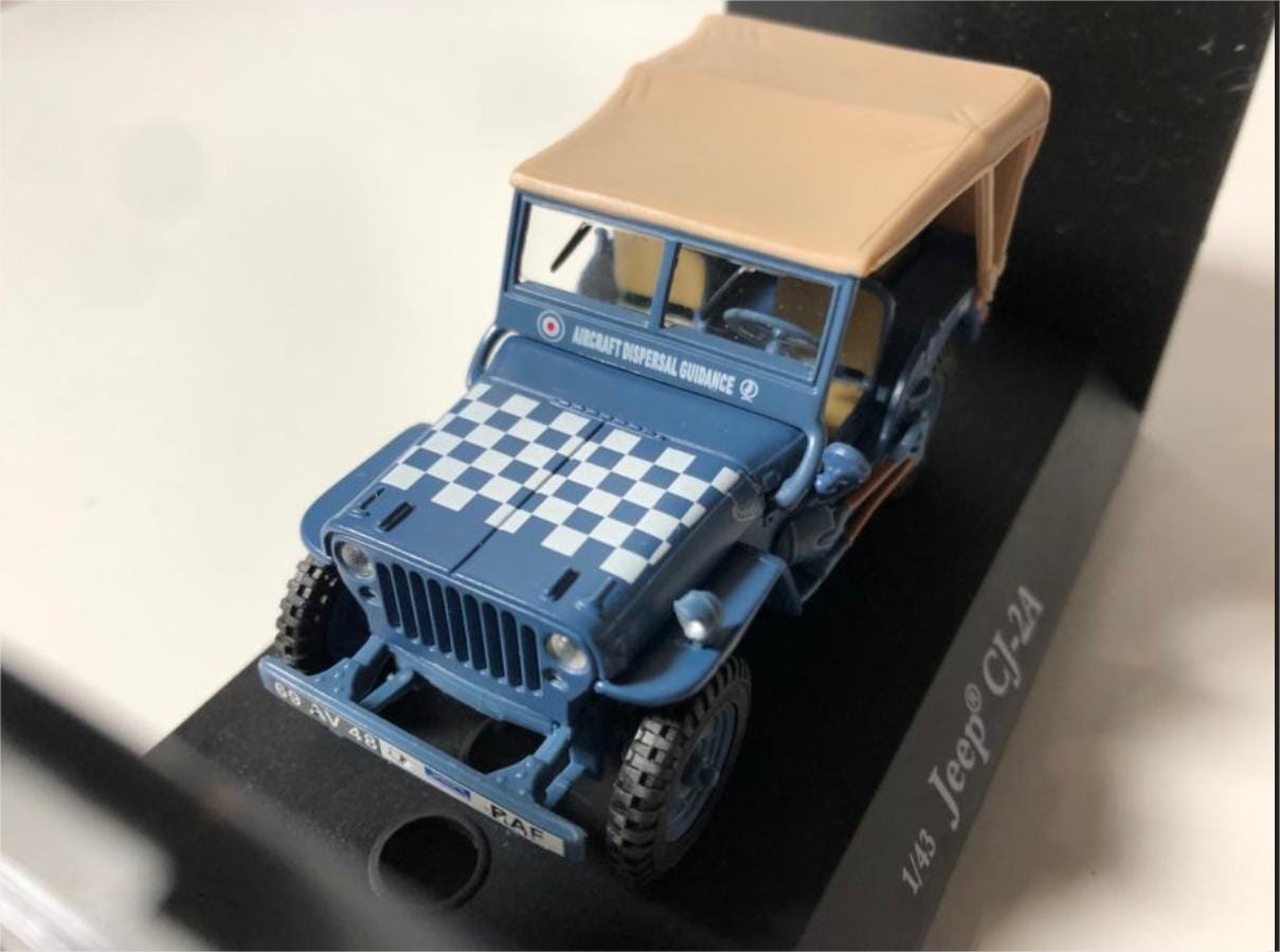 Modèle Réduit Jeep Willys CJ-2A Cararama échelle 1/87 - Miniature Neuve, Parfaite Pour Collection