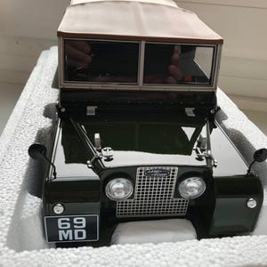 Schuco Land Rover 80 Diecast Model Car - Scale 1/12 - Green/Brown - Diecast Metal Collectors Model - Original Box - Vintage -Limited Edition