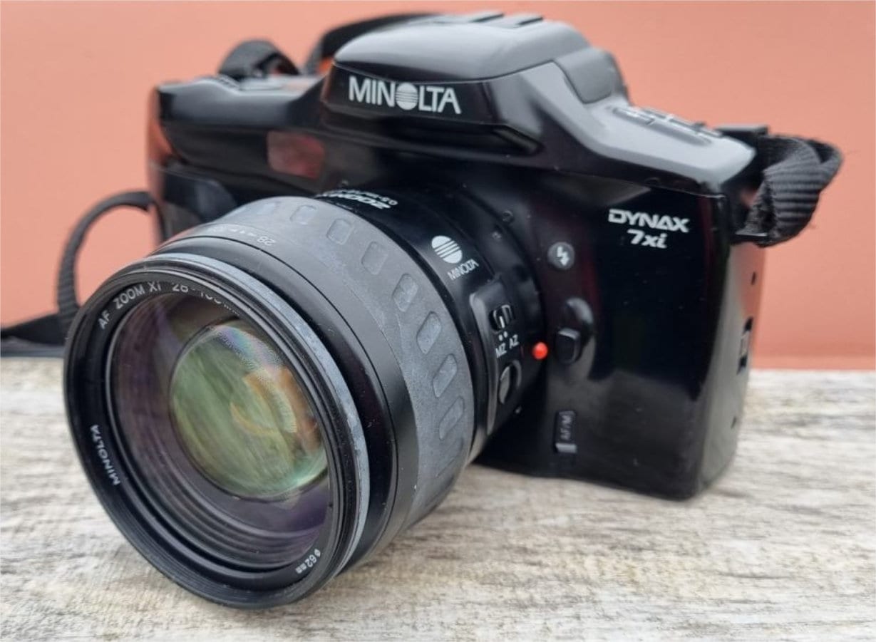 #1138 α807si MINOLTA VC-700 35-80 80-200 Minolta 700si w Zoom Lens QUANTARAY MX AF 35-80/4-5.6