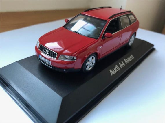Minichamps Audi A4 Avant Diecast Model Car - Scale 1/43 - Red
