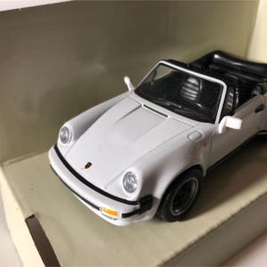Schuco Porsche 911 SC Convertible Diecast Model Car - Scale 1/43 - White - Diecast Metal Collectors Model - Original Box - Vintage