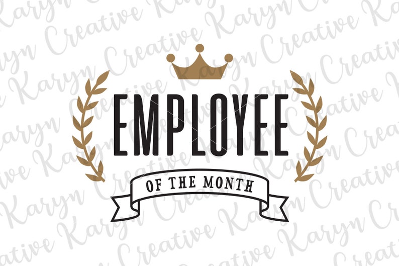 Employee of the Month File for Cut Svg Png Eps Dxf File | Etsy