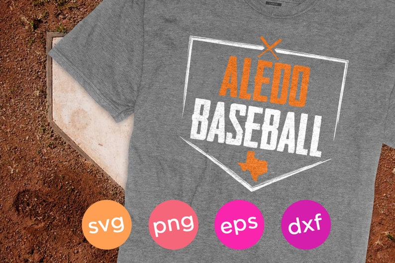 Aledo Texas Baseball Decal Cut File Instant Download Svg Dxf Etsy