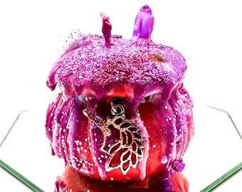 Mystical Brew Cauldron Candle: Crystals & Charms, Intention Candle