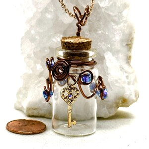 Wire Wrapped Bottle Pendant Potion Bottle, Mystical Bottles, Wire