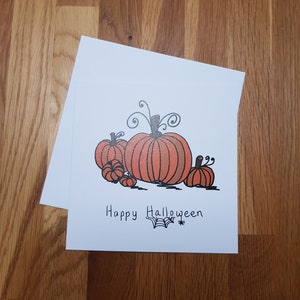 Pompoen I Halloween I Wenskaarten I origineel ontwerp I 100% gerecycled papier