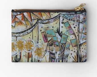 Festival themed pouches I Unique from original paintings I Abstract style decor I Clothing Accessories