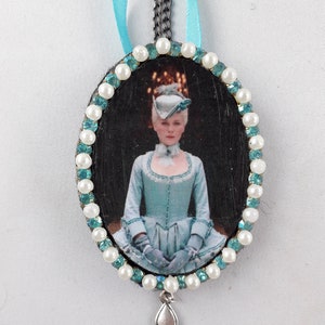 Marie Antoinette Shabby-Chic-Halskette in Blau