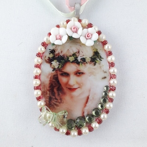 Marie Antoinette Boho Halskette, der Film, in grün und pink