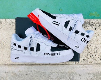 off white custom air force 1