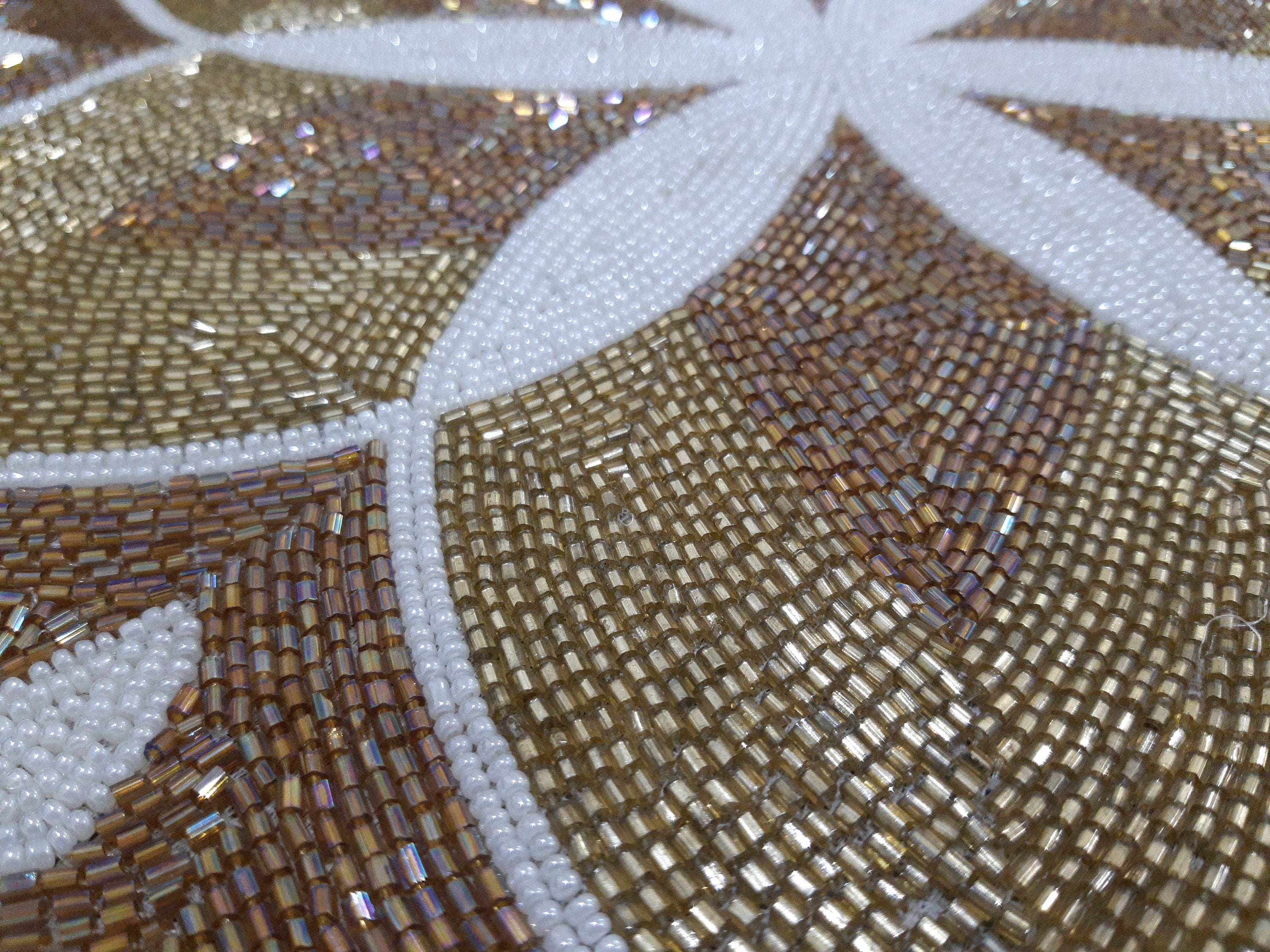 Set Of 2 Multi colored luxury glass beaded placemats Etsy