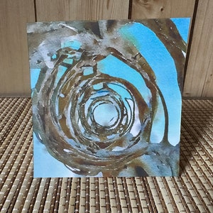Circle Art to the Sky - Carte de voeux vierge 5 x 5 - Enveloppe incluse - Papier cartonné de qualité - Archives - Une petite oeuvre d'art pour vous