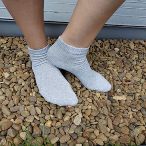 Set 5 pairs linen ankle socks.organic short sports socks.Seamless unbleached environmentally friendly women  men socks.organic gift
