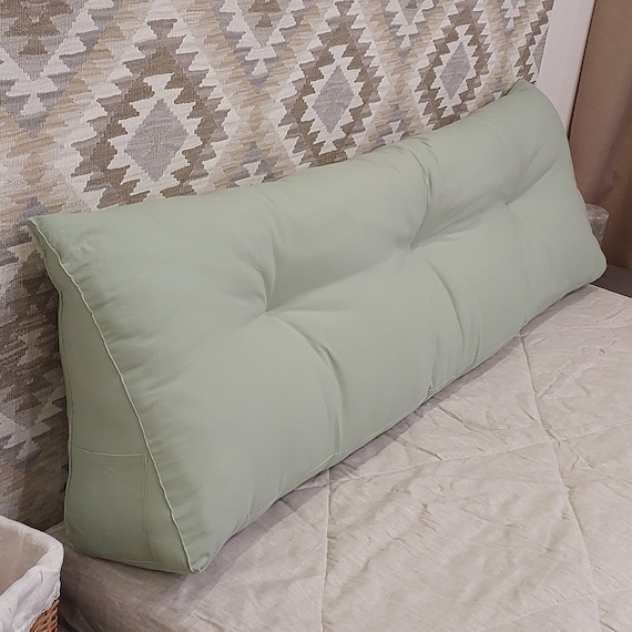 Buy Organic Bedside Cushion.cushion Prop.linen Pillow Triangular.backrest Cushion.natural Cotton Lumbar Cushion.pillow Tatami Online in India Etsy
