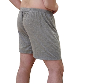 Set van 3 stuks.Linnen boxershort,milieuvriendelijk linnen ondergoed.Ongebleekte, ongeverfde herenslip.Slaapshort.cadeau echtgenoot, vader.