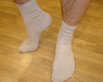 Set linen socks 5 pcs.100% organic linen socks Vegenic men's socks Women's natural socks ankle grey socks Light sports Knitted socks