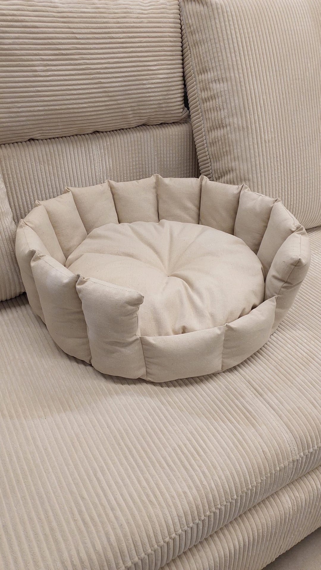 Organic Hemp Round Pet Bed in Shape of Cocoon.unbleached,uncolored Cats and Dogs House.pet Bed With Removable Blanket.washable, Eco Pet Bed - Etsy Australia