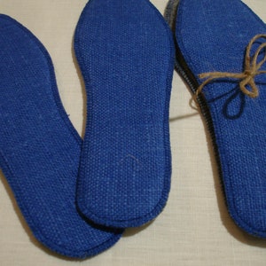 Set of linen insoles 2 pairs.Organic,reversible shoe insole.shoe insert.Massage insole,soft.Flexible natural shoe insole..Warm gift vegan