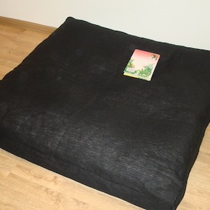 Linen sofa cover. Futon cover. Zip cover. Seat cushion cover. Loveseat futon cover. Organic topper. 100% Linen. Different colors.