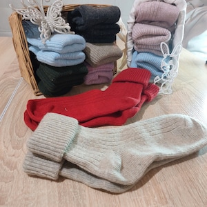 1 pair woolen,angora socks.Super soft,high socks.latex free,comfortable,warm,organic socks shin socks home,bed socks slippers.Sock slippers