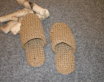 Chaussons tissés en chanvre. Chaussons bio avec semelle. Chaussons d'été fermés. Chaussures tricotées personnalisées, grandes et petites. chaussons japonais