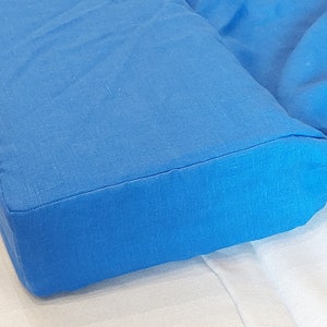 Linen sofa cover. Futon cover. Zip cover. Seat cushion cover. Loveseat futon cover. Organic topper. 100% Linen. Different colors.