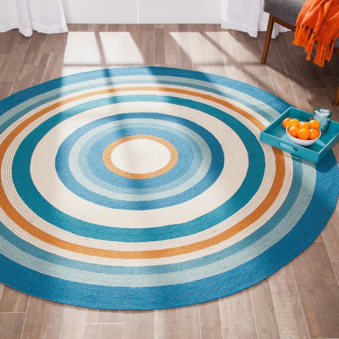 Buy 4x4 5x5 6x6 7x7 8x8 Ft. Round Table Rug in Palm/hemp Online in ...