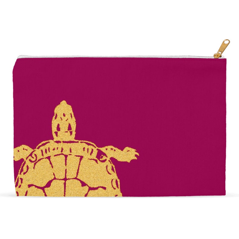 Turtle Print Accessory Pouch