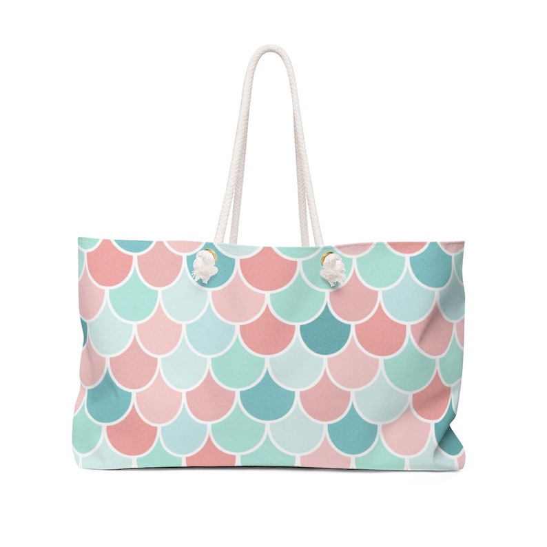 Mermaid Scale Beach Pool Tote Bag