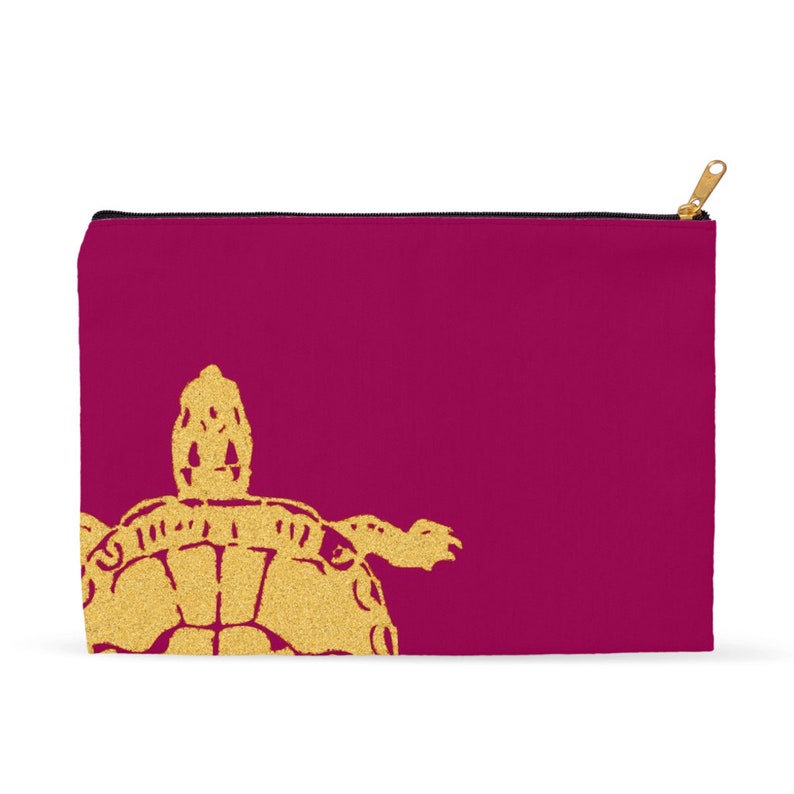 Turtle Print Accessory Pouch