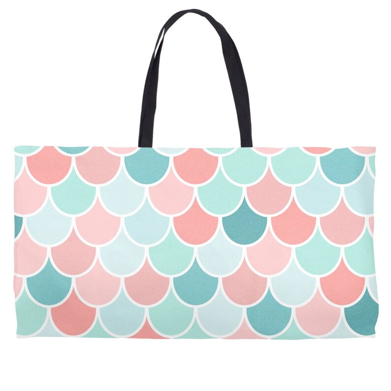 Mermaid Scale Beach Pool Tote Bag