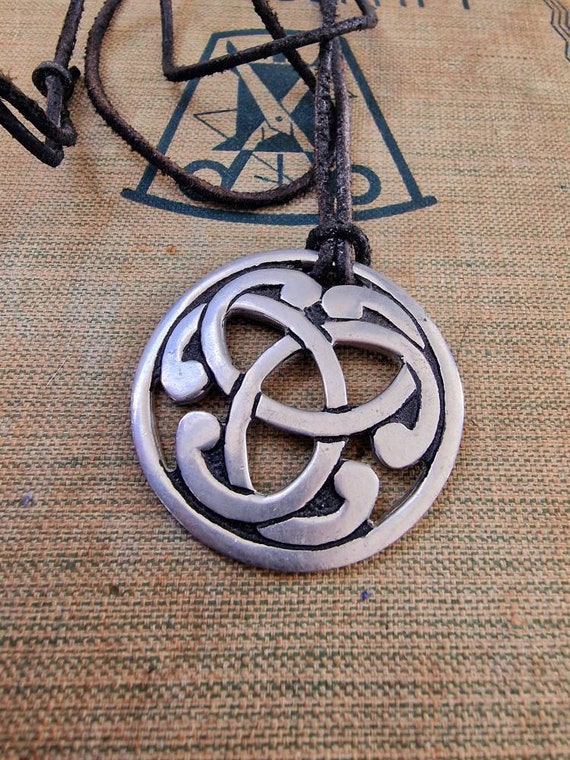 Pewter Celtic Knot Butterfly Pendant - Adjustable Cord Necklace, Symbol Of Transformation & Renewal - View #13