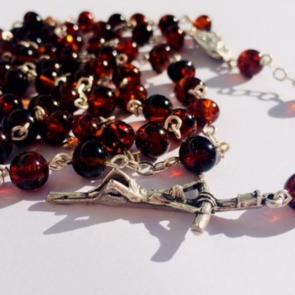 Amber Rosary - Etsy