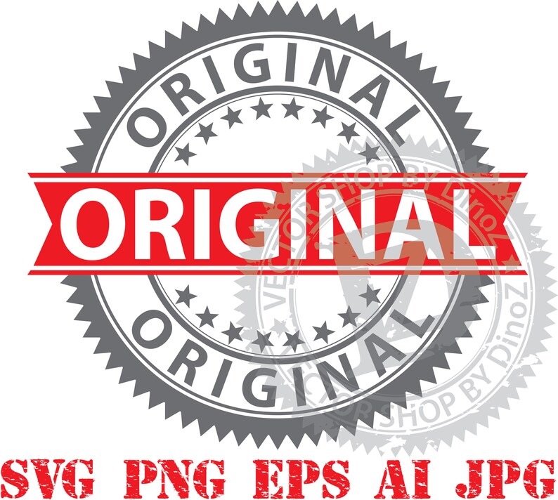 Original Label Original Sign Vector Image Svg Png Eps Etsy