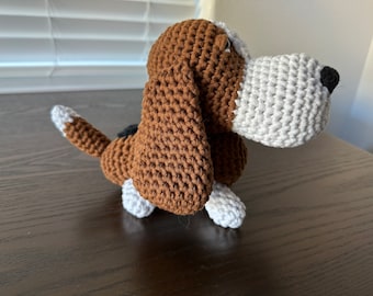 Basset Hound Crochet Stuffed Animal