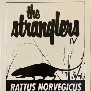 The Stranglers first album promotional poster - Rattus Norvegicus Debut 1977 Large A2 size Brand New edition