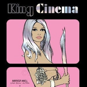 Brigitte Bardot original poster design - A2 size Chrome mirror effect print King Cinema magazine 1969 created and hand crafted by Dan Reaney