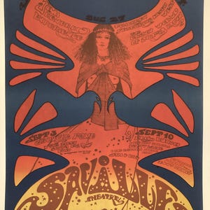 Hapshash poster print - Saville Theatre 1967 new official edition, signed and stamped by original designer Nigel Waymouth