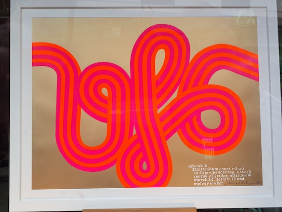 Pink Floyd Poster UFO Club 67 Hapshash Screen Print Edition