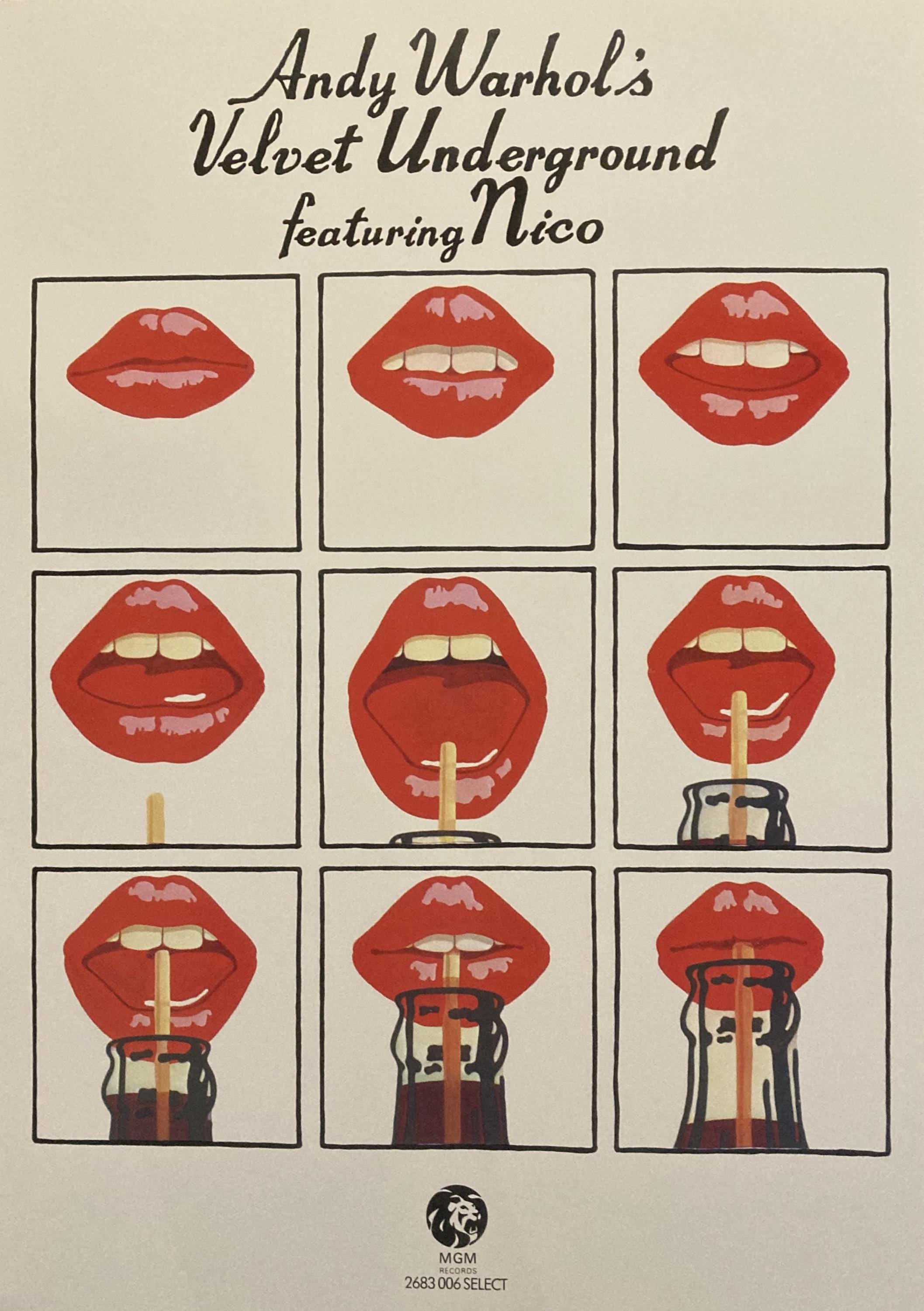 アンディ・ウォーホル ヴェルヴェット・アンダーグラウンド／ポスター　Lips Velvet Underground Poster Lips - Etsy